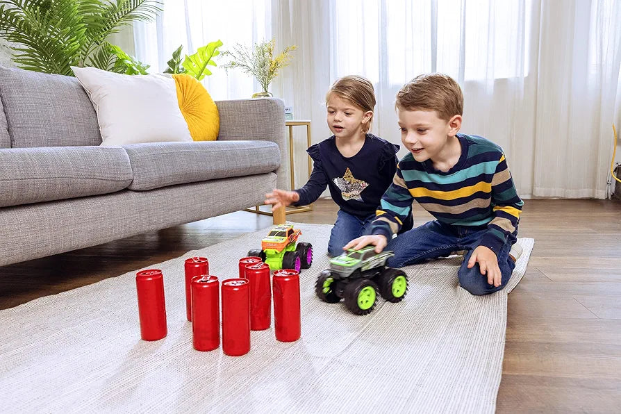 Team Power Exploding Monster Truck Toy with Explosive Crash Sounds and Lights, Smash It Up Again and Again, 8.7” Monster Truck Toys for Boys Kids Ages 3, 4-7 & Above | Toddler Toys Boy Birthday Gifts
